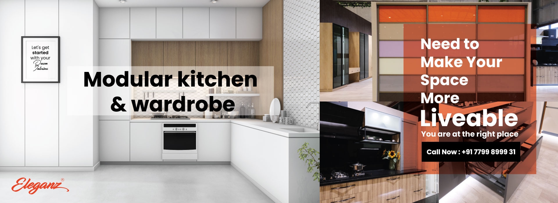 modular kitchen and wardrobe
