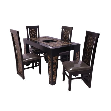 Flower Diningbrown6 chairs