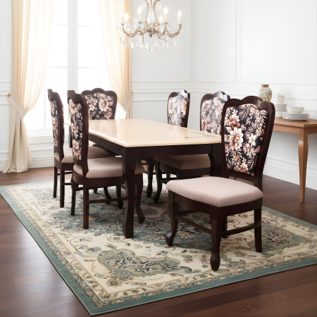 Florence Diningbrown6 chairs