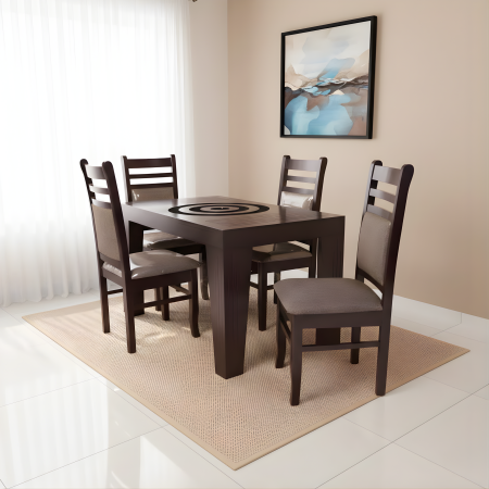 Acring Diningbrown4 chairs