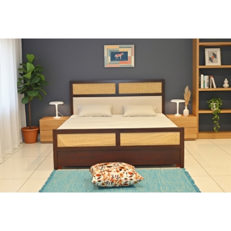 Cot-Cane-cushion-BedBrownKing