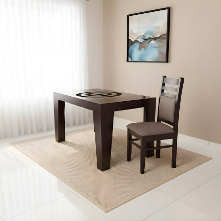 Acring Diningbrown4 chairs