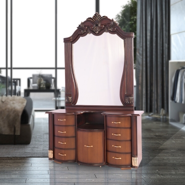 Buy Cara Dressing Table (Flowery Wenge Finish) at 40% OFF Online | Wooden  Street